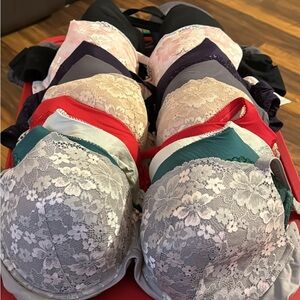10 size 40DDD Victoria’s Secret convertible bras with underwire